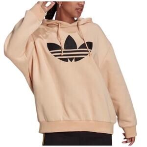 Adidas X Marimekko Oversize Hoodie Jacquard 3D Nylon Trefoil Patch Blush Size S